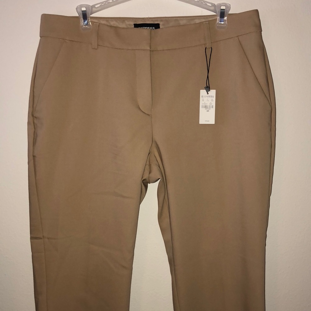 Express Columnist Ankle Mid Rise Dress Pants